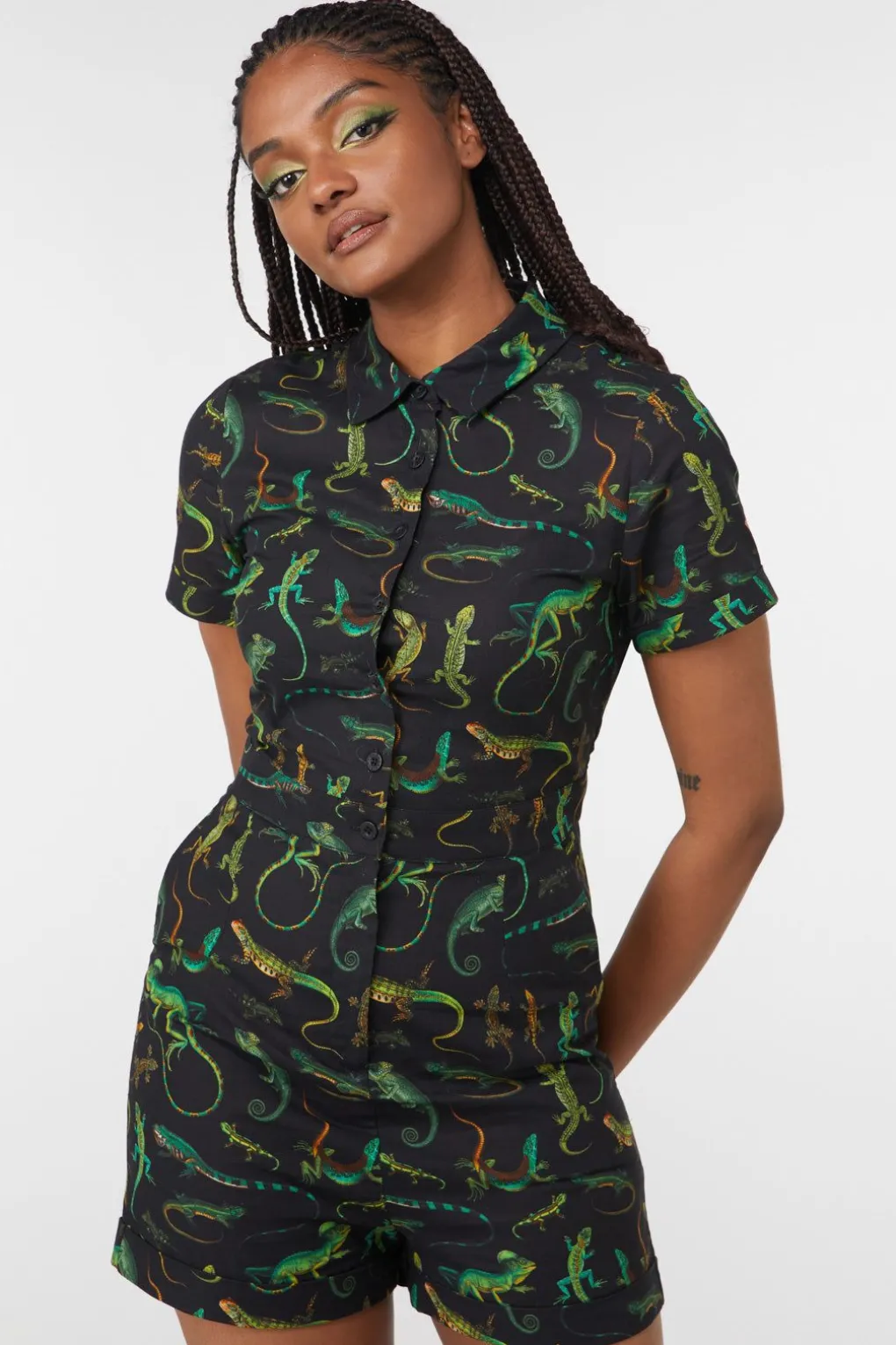 Lizard Fam Cotton Playsuit