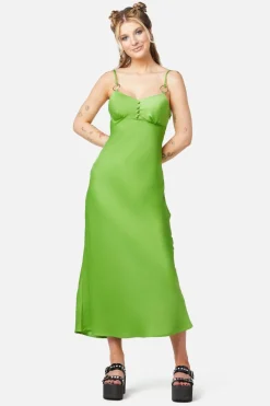 Lizzie Satin Bias Cut Dress