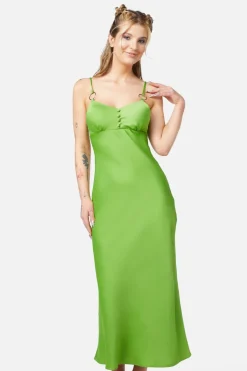 Lizzie Satin Bias Cut Dress