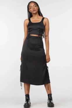 Lizzie Satin Bias Skirt