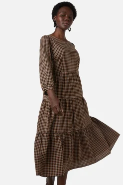 Lola Check Midi Dress