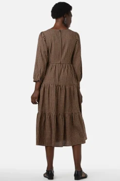 Lola Check Midi Dress