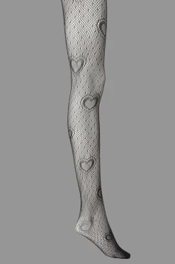 Lolita Heart Fishnets