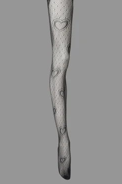 Lolita Heart Fishnets