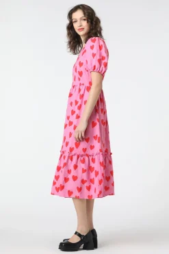 Love Hearts Midi Dress