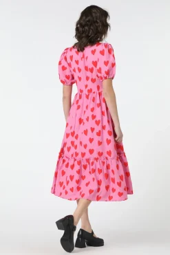 Love Hearts Midi Dress