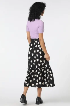 Love Hearts Midi Skirt