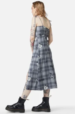 Love Her Printed Satin Split Dress