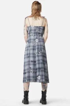 Love Her Printed Satin Split Dress