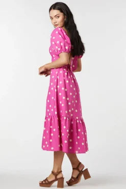 Lucy Polka Dot Midi Dress