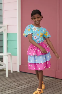 Lucy Spot Kids Tiered Skirt