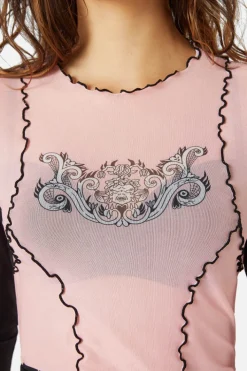 Manic Babylock Mesh Top