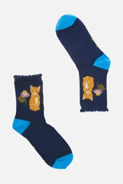 Meadow Cat Socks