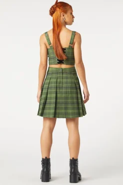 Meadow Tartan Pleated Skirt