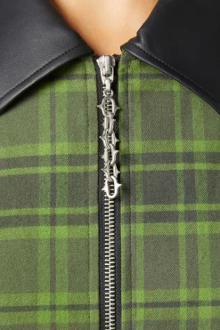 Meadow Tartan Zipper Dress