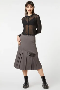 Mesh Collared Blouse