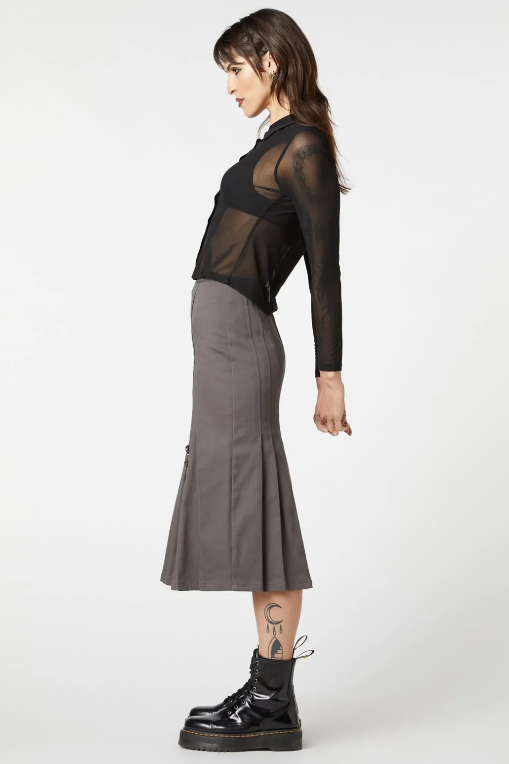 Mesh Collared Blouse