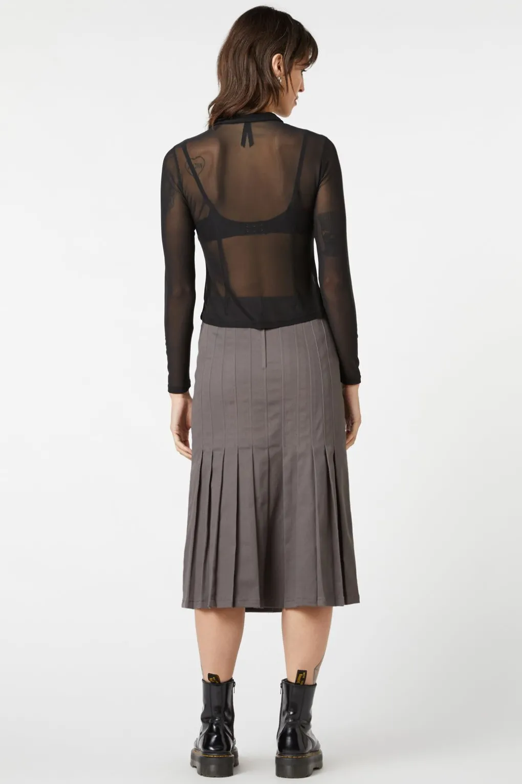 Mesh Collared Blouse