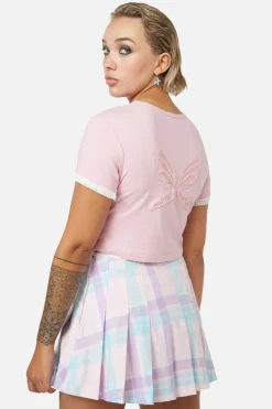 Meta Fantasy Wings Crop Tee