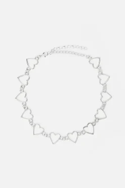 Metal Hearts Choker