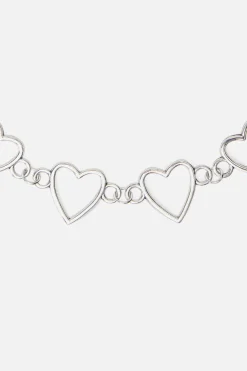 Metal Hearts Choker