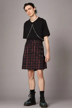 Metallic Check Tartan Kilt
