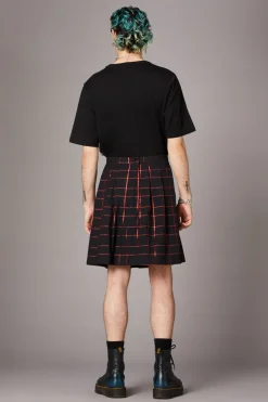 Metallic Check Tartan Kilt