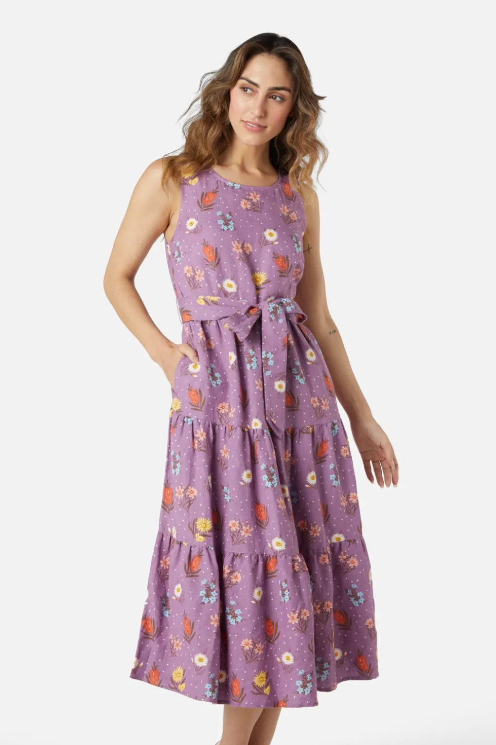 Mia Flora Midi Dress