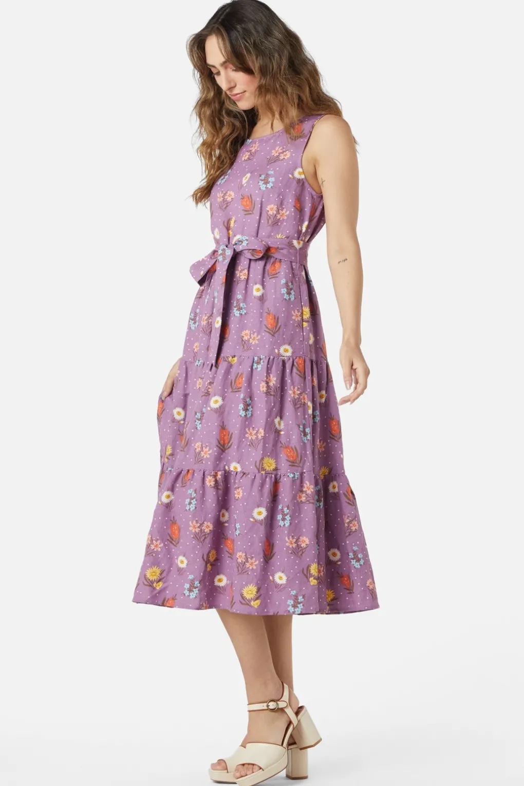 Mia Flora Midi Dress