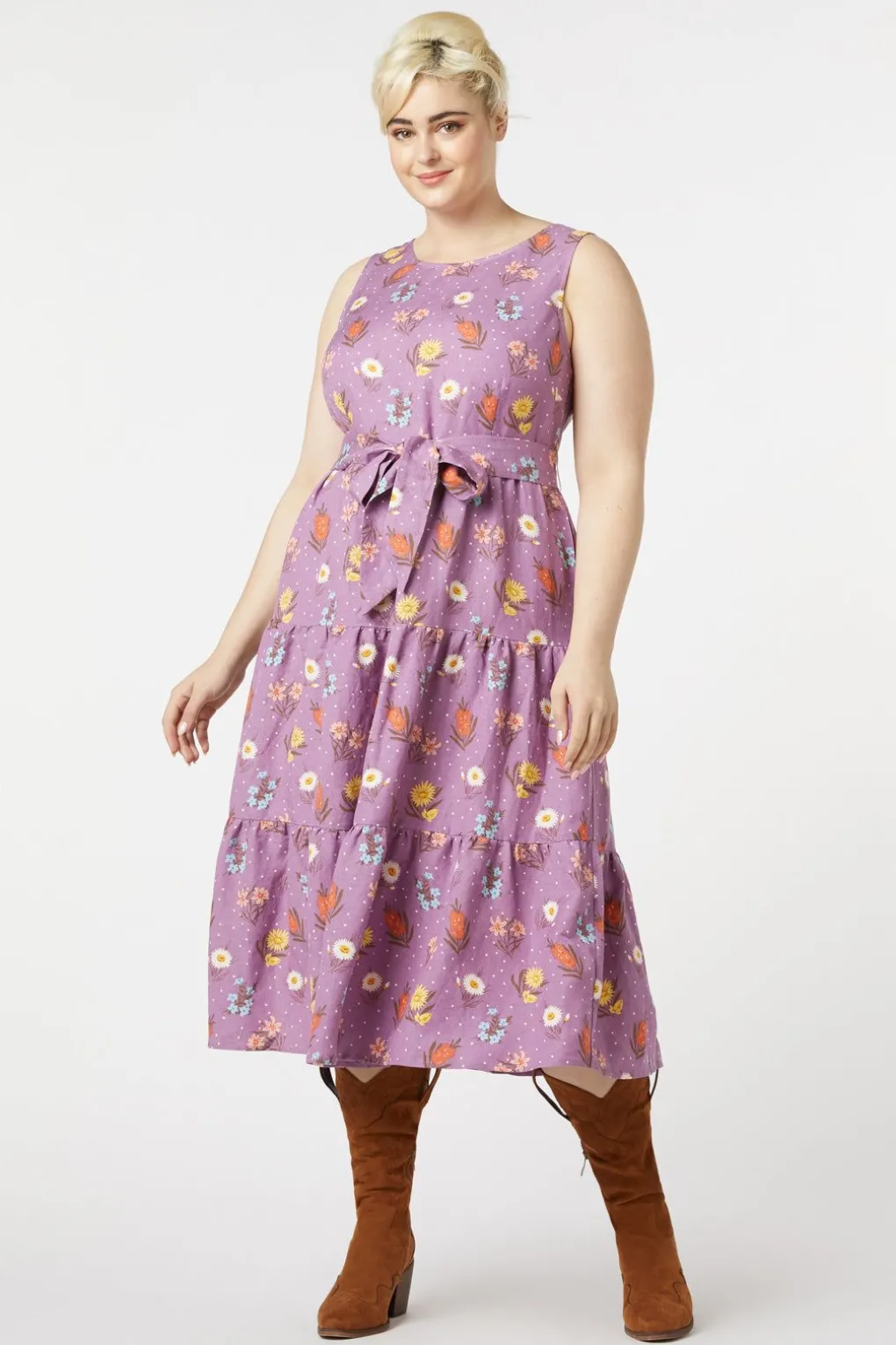 Mia Flora Midi Dress