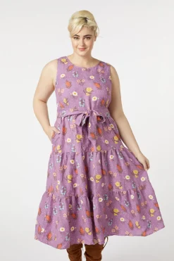 Mia Flora Midi Dress