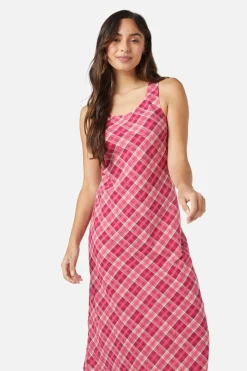 Miranda Check Midi Dress