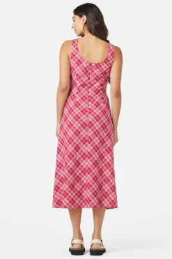 Miranda Check Midi Dress