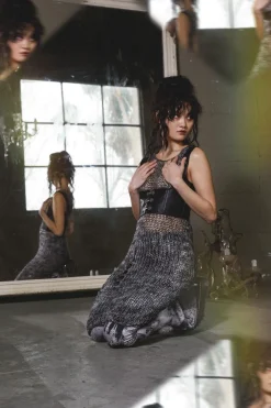 Misery Distressed Knit Dress