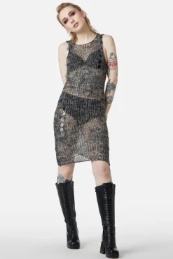 Misery Distressed Knit Dress