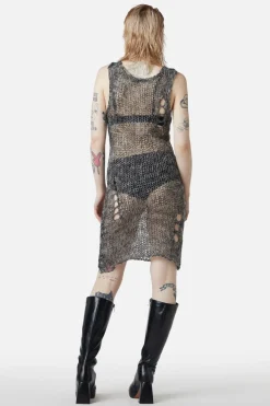 Misery Distressed Knit Dress