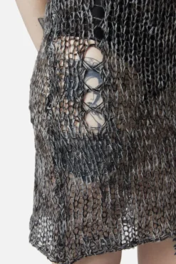 Misery Distressed Knit Dress