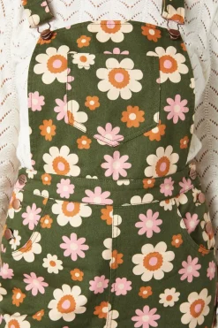 Miss 60'S Flower Overall