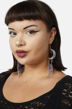 Moon Crystal Earrings