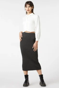 Moon Sign Knit Skirt