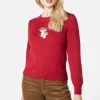 Mushroom Embroidered Sweater
