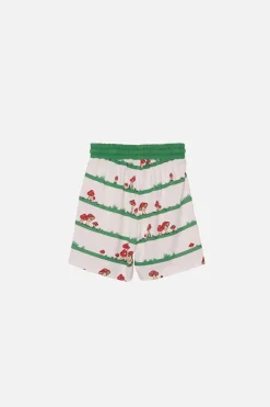 Mushroom Stripe Kids Shorts