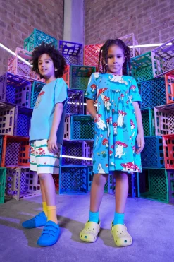 Mushroom Stripe Kids Shorts