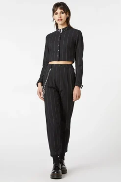 Mystery Pinstripe Blouse