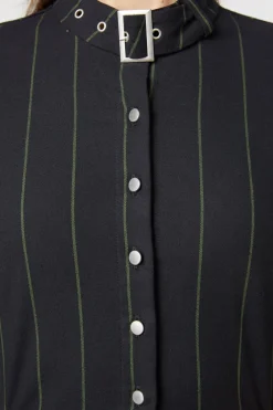 Mystery Pinstripe Blouse