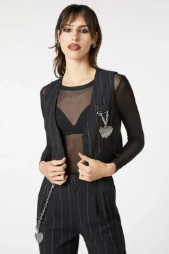 Mystery Pinstripe Vest