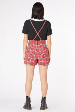 Nah Tartan Bib Playsuit