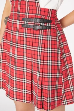 Nah Tartan Buckle Pinafore