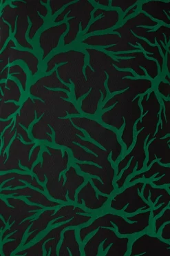 Neglected Flocked Mesh Midi Dress