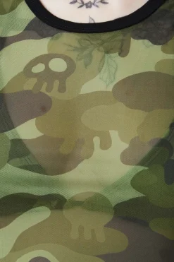 Nook Of The Garden Camo Mesh Tank